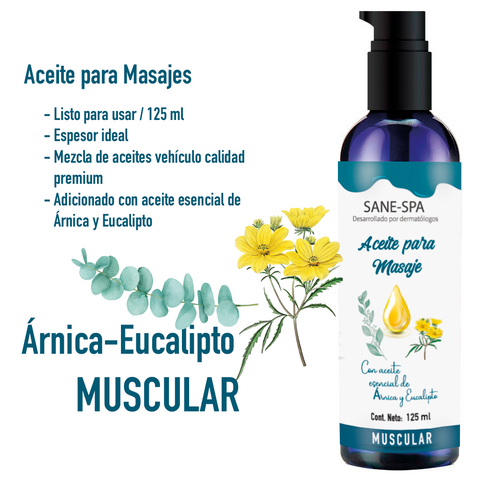 Aceite Masaje Muscular Árnica-Eucalipto