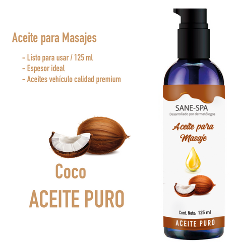 Aceite Para Masajes Natural Y Puro De Coco