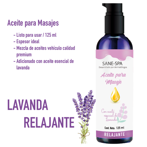 Aceite De Masaje Sensual Con Lavanda Relajante