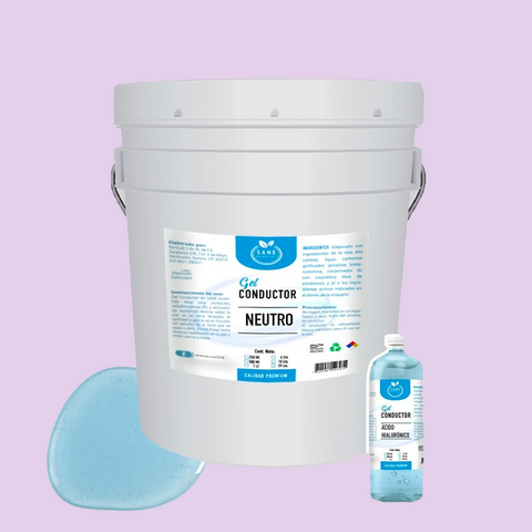 Set Gel Conductor Neutro 20 Kg + 1lt Gel Acido Hialuronico