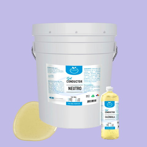 Set Gel Conductor Neutro 20 Kg + 1lt Gel De Calendula
