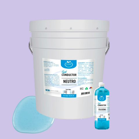 Set Gel Conductor Neutro 20 Kg + 1lt Gel Con Colageno