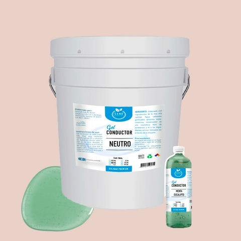 Set Gel Conductor Neutro 20 Kg + 1lt Gel Menta Eucalipto